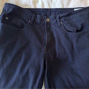 Buffalo David Bitton Navy Slim Straight Jeans